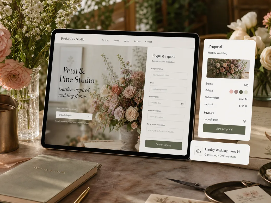 Florists workflow system concept