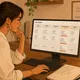 Wedding professional reviewing a lead pipeline dashboard