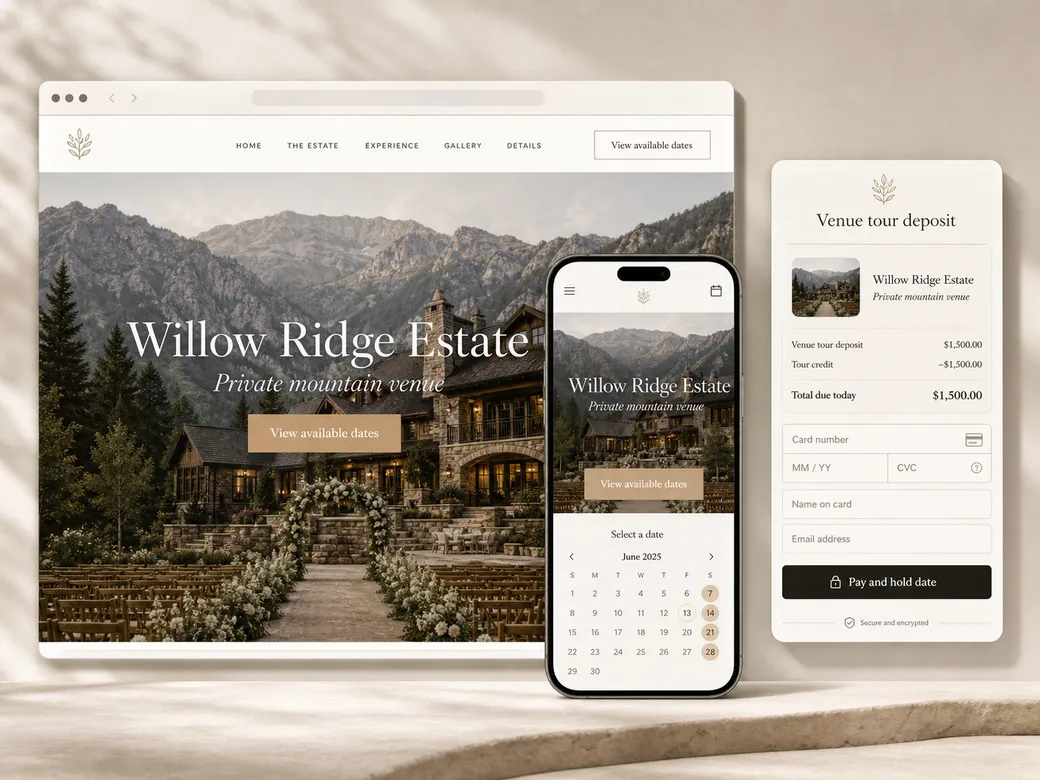 Website & E-Commerce system concept